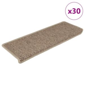 Pood24 isekleepuv trepivaip, 30 tk, 65x21x4 cm, liivabeež