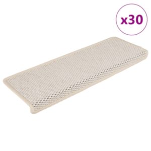Pood24 isekleepuv trepivaip, 30 tk, 65x21x4 cm, kreemjas