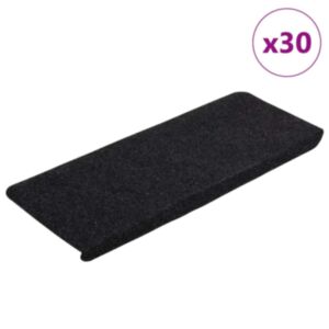 Pood24 isekleepuvad trepimatid, 30 tk, must, 65x24,5x3,5 cm