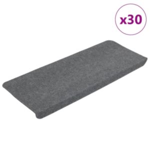Pood24 isekleepuvad trepimatid, 30 tk, hall, 65x24,5x3,5 cm