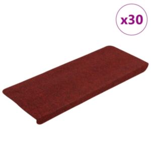 Pood24 isekleepuvad trepimatid, 30 tk, punane, 65x24,5x3,5 cm