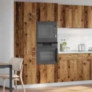Pood24 mikrolainekapp “Lyon” Old Wood 60x57x207 cm Engineered Wood