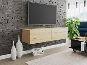 Sienas TV galds CLAUDE CRTV120-dąb artisan