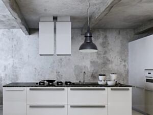 Griestu lampa High-bay I melna