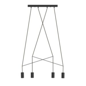Griestu lampa Imbria melna IV
