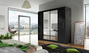 Skapis London II-czarny