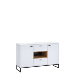 Kumode Olier K2D2SZ OL02-biały / biały + dąb artisan