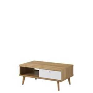 Dīvāna galds Prime PL107-dąb riviera / biały