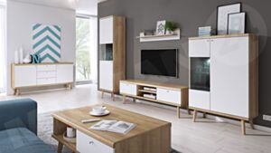 Комплект мебели PRIME I-dąb riviera / biały
