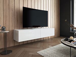 TV galds KODA 150-biały / biały połysk